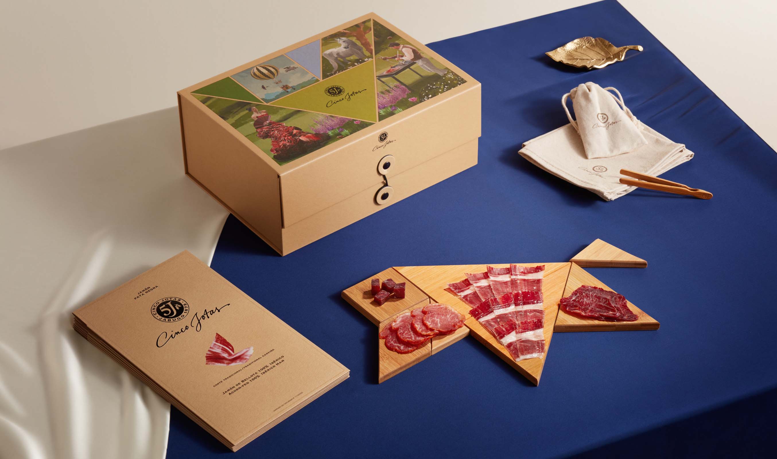 Cinco Jotas is a legendary brand with more than 130 years of experience, preserving the purity and authenticity of the world’s best 100% Iberian pork products – a tribute to craftsmanship, flavor and tradition.
