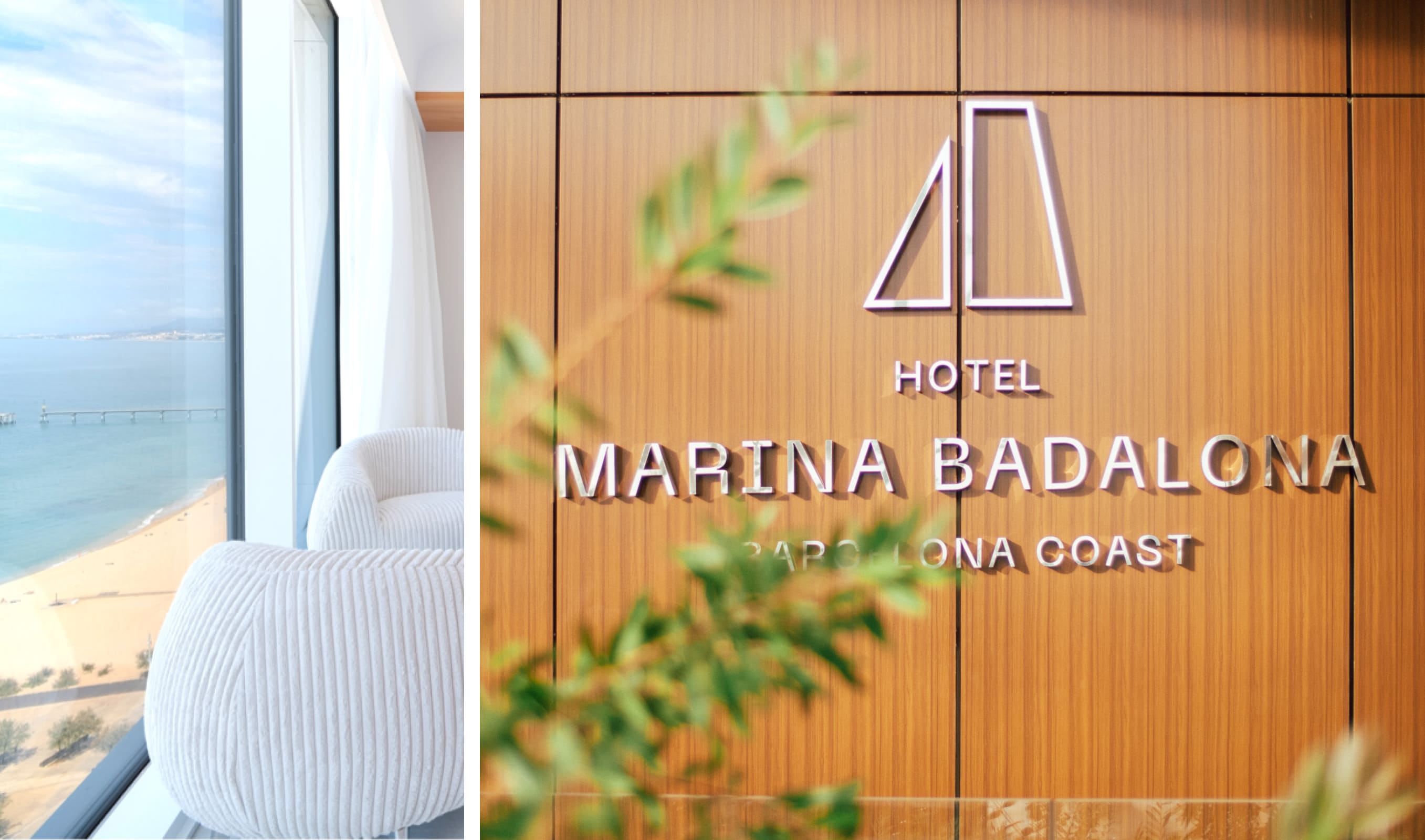 We developed the identity and outlets of the Hotel Marina Badalona, a new Sallés Group hotel with a privileged location and direct connection to Barcelona, which offers luxurious stays, and high-quality gastronomy and wellbeing. 
