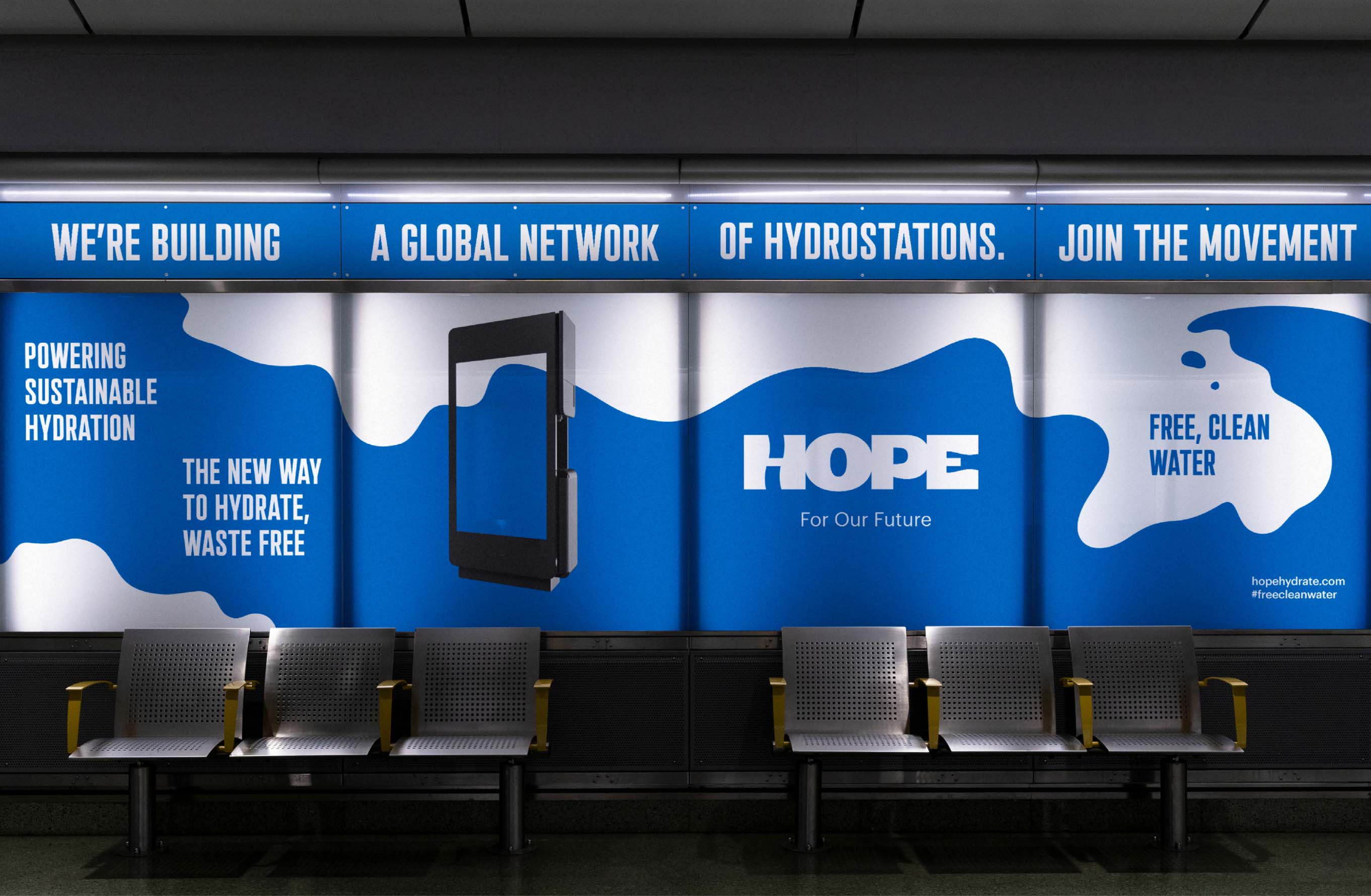 HOPE Hydration is a start-up born within the Tech for Change movement, which seeks to develop innovative technologies capable of transforming the world into a more responsible and sustainable place. HOPE Hydration was born from the desire to make drinking water accessible to everyone and to reduce the environmental impact of plastic bottles. 
