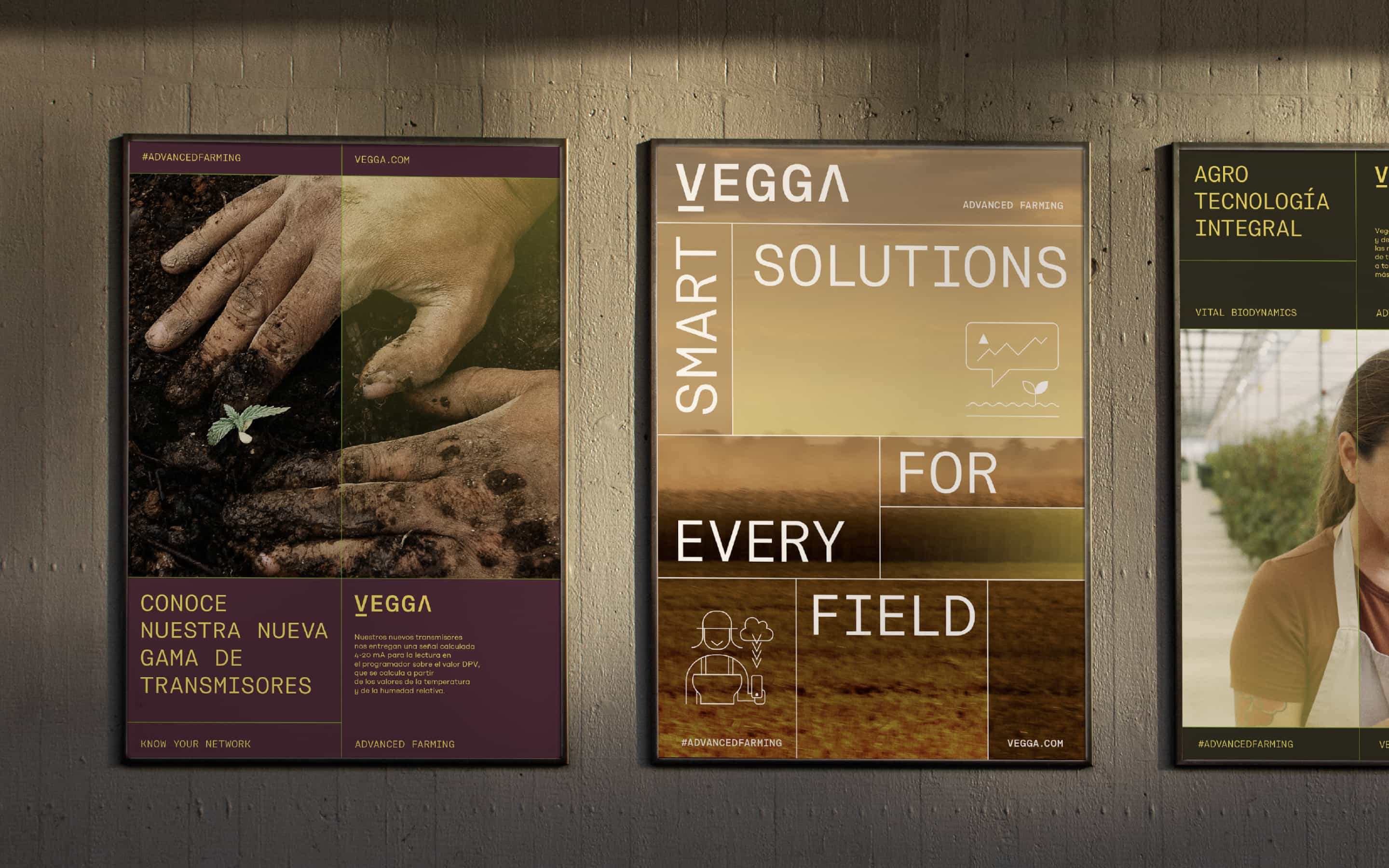 We defined the strategy and visual identity of Vegga, a brand created by MatHolding and Sistemes Electrònics Progrés. This digital platform for "Smart Farming" was born to revolutionize agriculture in an efficient and sustainable way.
